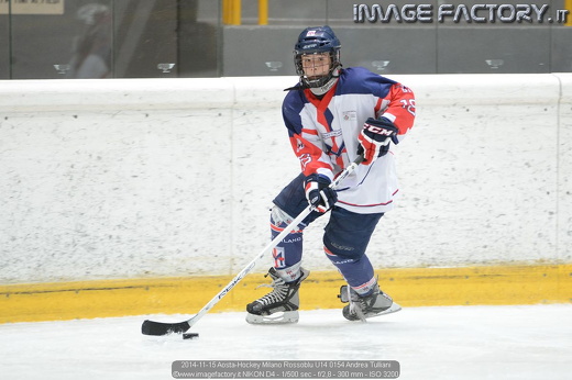 2014-11-15 Aosta-Hockey Milano Rossoblu U14 0154 Andrea Tulliani